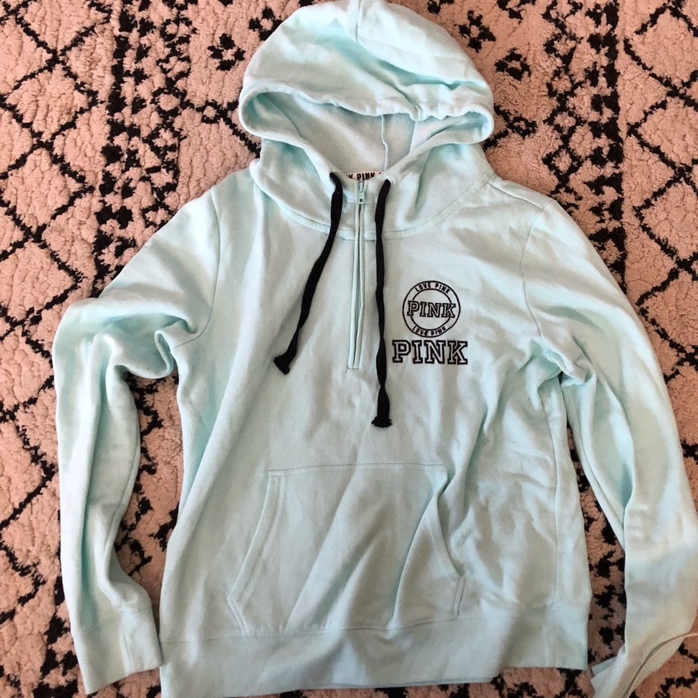PINK half zip sweatshirt